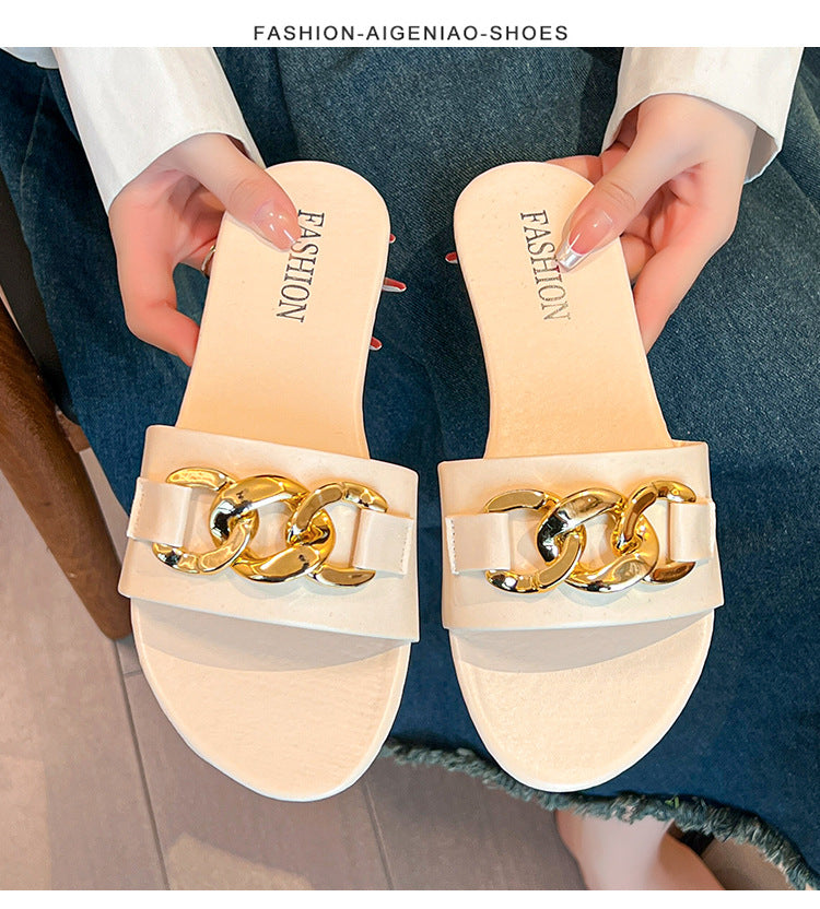 Women's Flat Outdoor Slippers