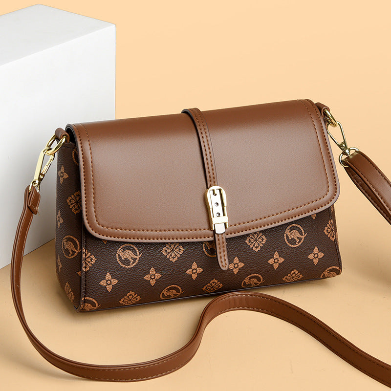 Womens Printed High-Capacity Shoulder Bag