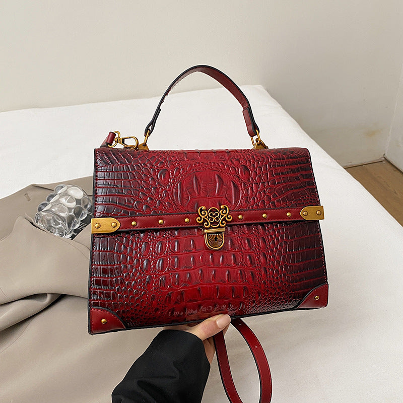 Large-Capacity Womens Handbag With Pattern