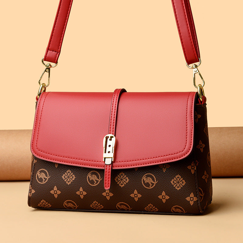 Womens Printed High-Capacity Shoulder Bag