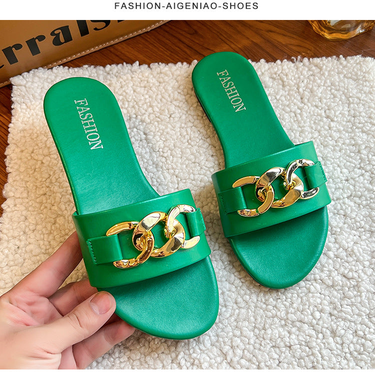 Women's Flat Outdoor Slippers