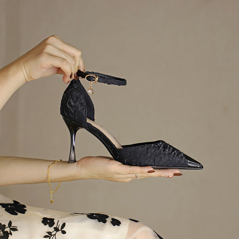 Women's Satin Anti-Collision High Heels