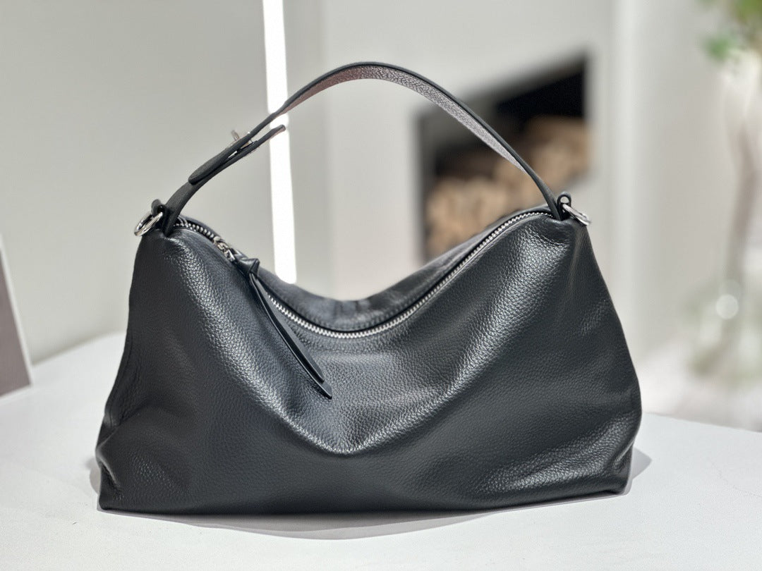 Womens Leather Handbag Premium Matte Suede Cowhide Tote Crossbody Bag