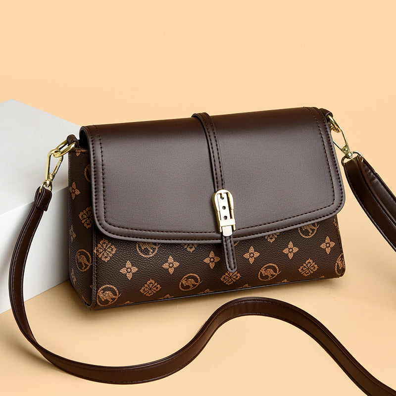 Womens Printed High-Capacity Shoulder Bag