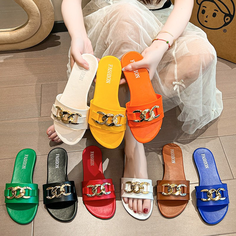 Women's Flat Outdoor Slippers