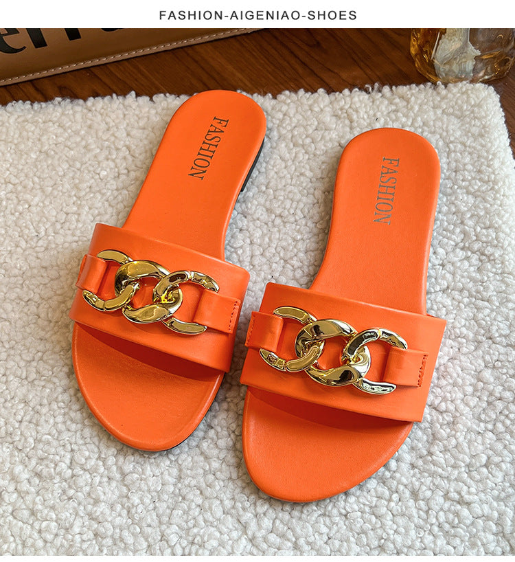 Women's Flat Outdoor Slippers