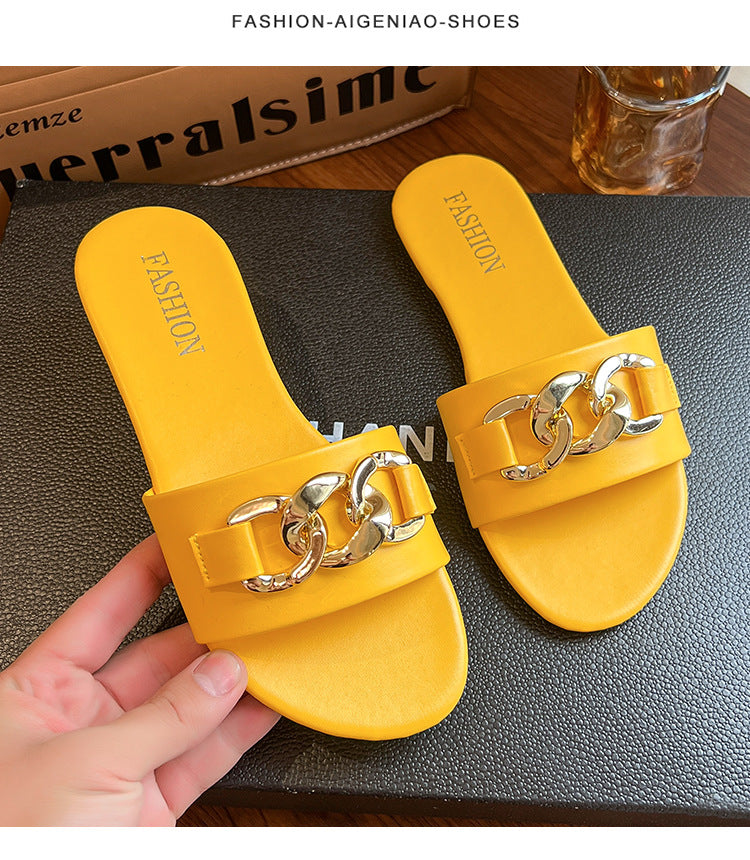 Women's Flat Outdoor Slippers