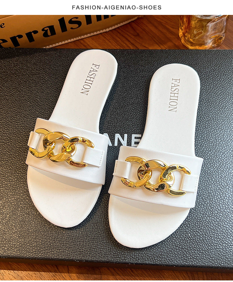 Women's Flat Outdoor Slippers