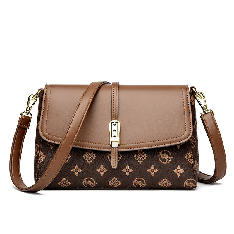 Womens Printed High-Capacity Shoulder Bag