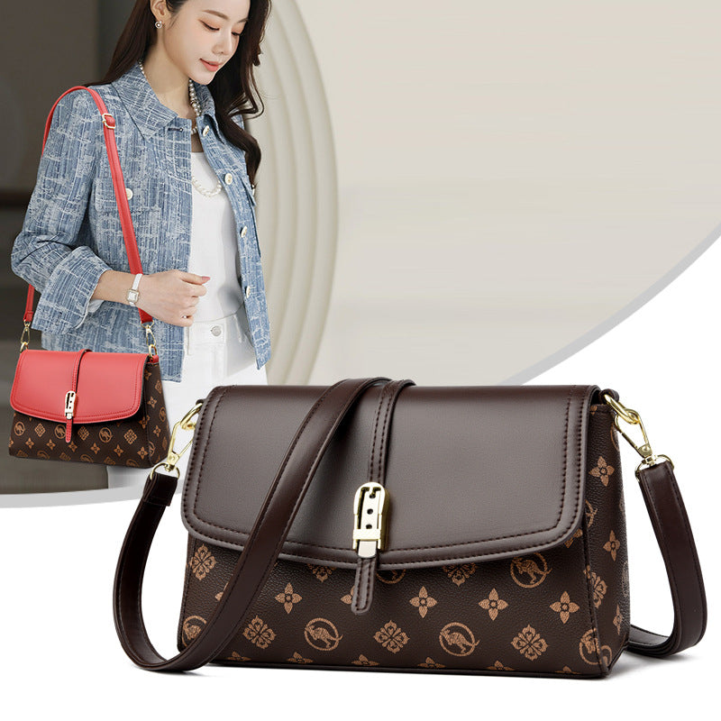 Womens Printed High-Capacity Shoulder Bag